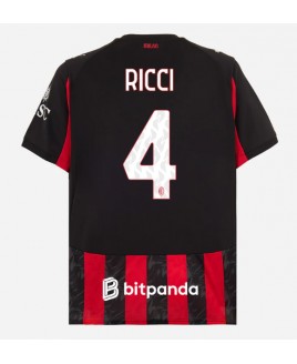 Günstige AC Milan Samuele Ricci #4 Heimtrikot 2025-26 Kurzarm